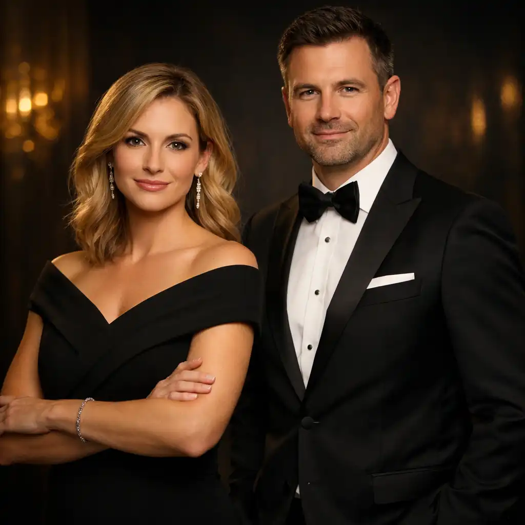 Lider zespołu eventowego w eleganckim wnętrzu